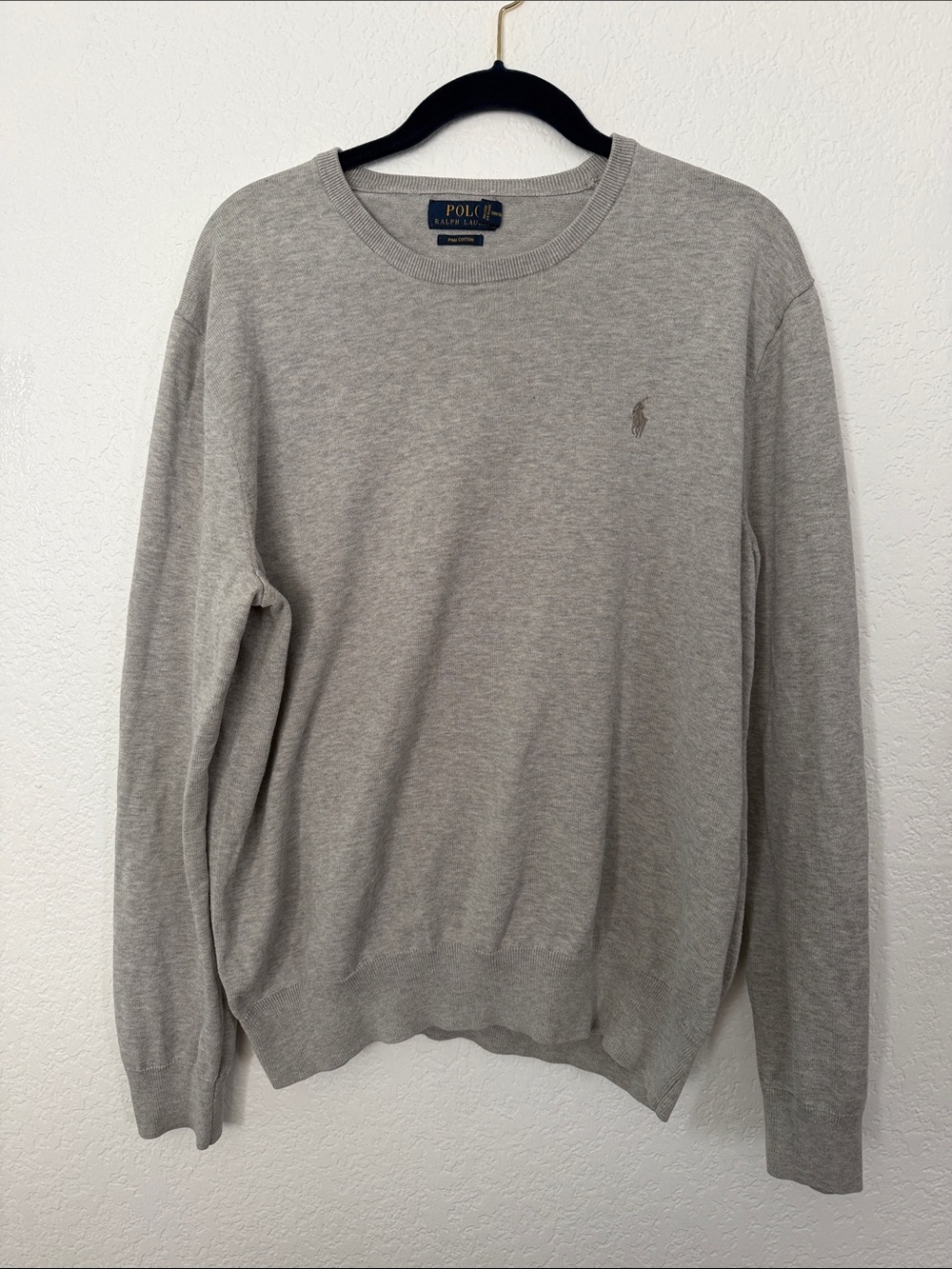 Polo by Ralph Lauren Light Gray Crewneck Sweater